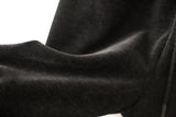 Corduroy boots cut pants (Black)