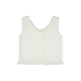 FRILL PUNCHING KNIT VEST (2 COLORS)