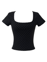 dottie crop short sleeve T (2color)