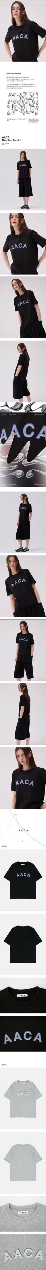 AACA グラフィックTシャツ_2Color