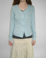 MELLOW BEAN V-NECK CARDIGAN