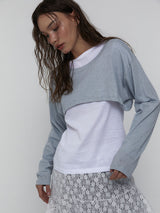 Cotton Cropped Top_Skyblue