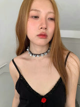 spangle flower necklace