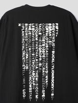 ピクトバックレタリングTシャツ 3color