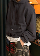 Semi-cropped hoodie 5COLOR