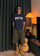 Cropped Boston Short-Sleeve T 4COLOR