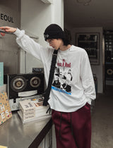 ブルースプリント長袖Tシャツ