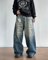 Fair Cat Washing Denim Pants