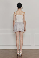 MAGNOLIA FRILL SKIRT grey