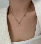 coii Round Coin Ball Layered Ruffle Bold Long Short Necklace