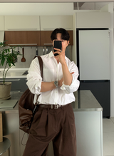 Logane Basic Oxford Overfit Shirt