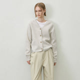 (CD-2192)ESSENTIAL WOOL DOUBLE COLOR CARDIGAN