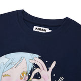 KIRSH X SUNONEBIRD グラフィックスタンダードフィットTシャツ - ネイビー