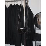 mimi bag (BLACK) + silver chain