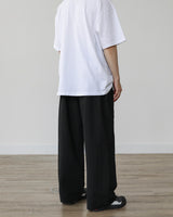 WIT LINEN COTTON WIDE PANTS