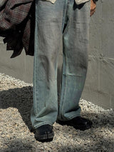ASCLO Oil Washing Denim Pants
