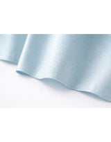 Lumi Satin Bias Flare Long Skirt Sky Blue