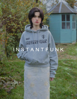 Emblem-print hooded sweatshirt