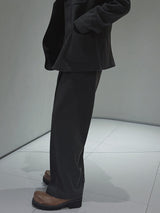 ASCLO Wool Herringbone Retro Jacket & Pants (Charcoal)