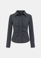 Ariane Check Shirring Shirt
