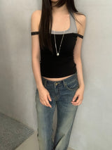 Danson Halterneck  Butterfly Lace Sleeveless