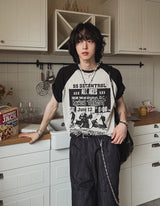 Age Raglan overfit short sleeve t-shirt