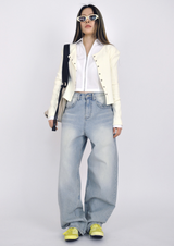 (UNISEX)soft denim pants