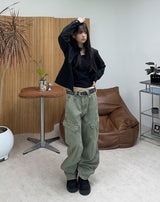 Epin Eyelet Crop Jacket