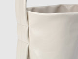 TEMZ bucket leather tote bag / Cream Ivory