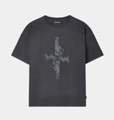 26SS★ CROSS GUN GRAPHIC HALF T