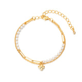mirage pearl chain bracelet_silver
