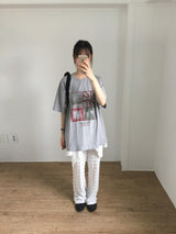 Vカットフラップスカート (2color)