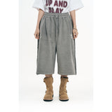 Cut-off Bermuda Sweatpants - Light Grey