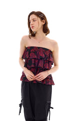 FINE FRILL TOP SKIRT
