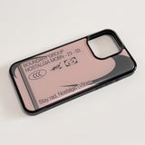 Dusty, Nostalgic Vibes Phone Case (DustyPink/CharcoalGray)