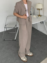 String Two-tuck Summer Slacks