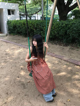 ヒヨコチェックワンピース