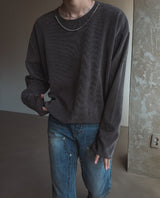 Quro ネックレス リブTシャツ
