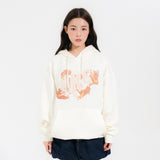 ダンシングキャットフードTシャツ-アイボリー