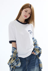 リンガーTシャツ ホワイト
