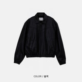 LMN クリエイティブエッセンシャルラインレザージャケット (2 colors)