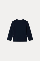 シルケットバイオ3/4トップ_ネイビー