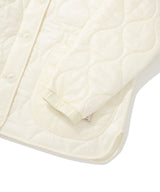 Women’s Collarless Quilted Jacket Light Yellow