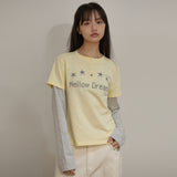 MELLOW DREAM ストライプレイヤードTシャツ