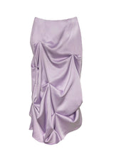 Glopin Drape Satin Skirt