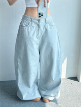グライッシュオーバーワイドデニムパンツ🩶