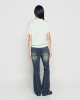 26SS WOMAN ベーシック半袖カラーニット