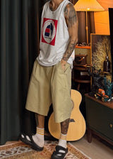 ハーバーウォッシュオーバーフィットノースリーブ 2COLOR