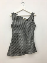 チェック柄ワンピース + シュシュ (2color)