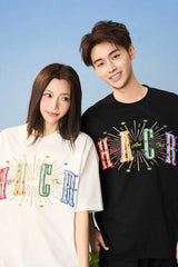 レインボースターエンブロイダードTシャツ